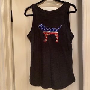 PINK sequin tank top